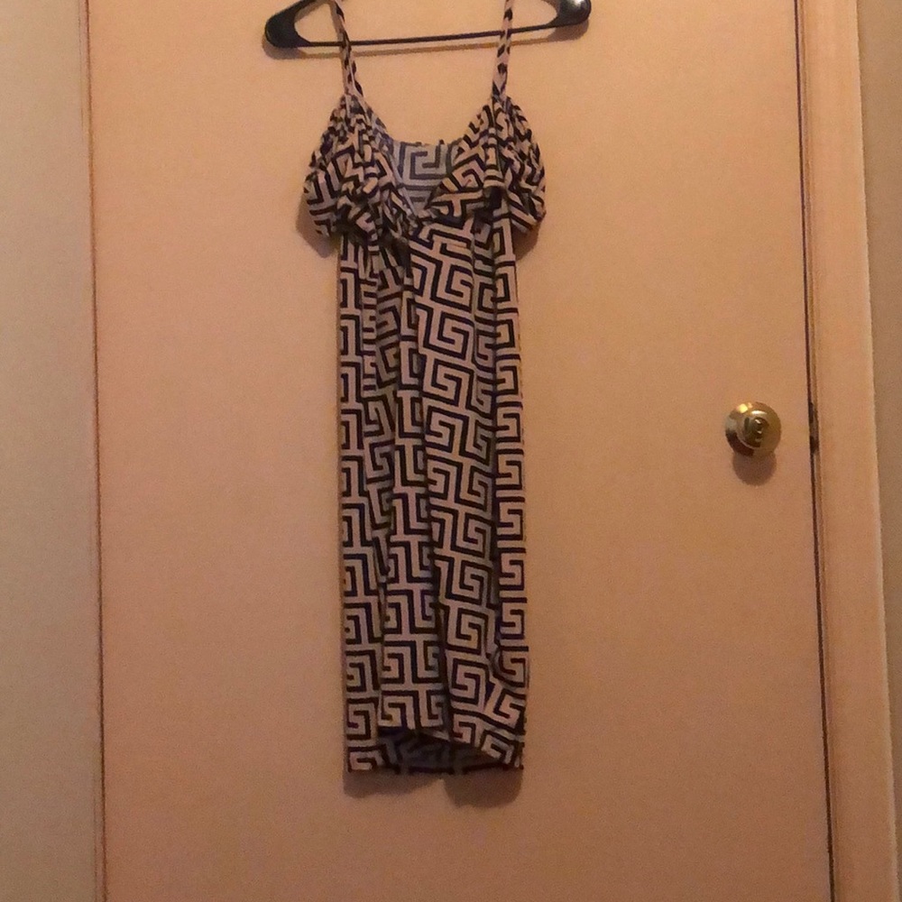 Pink and Black Dress